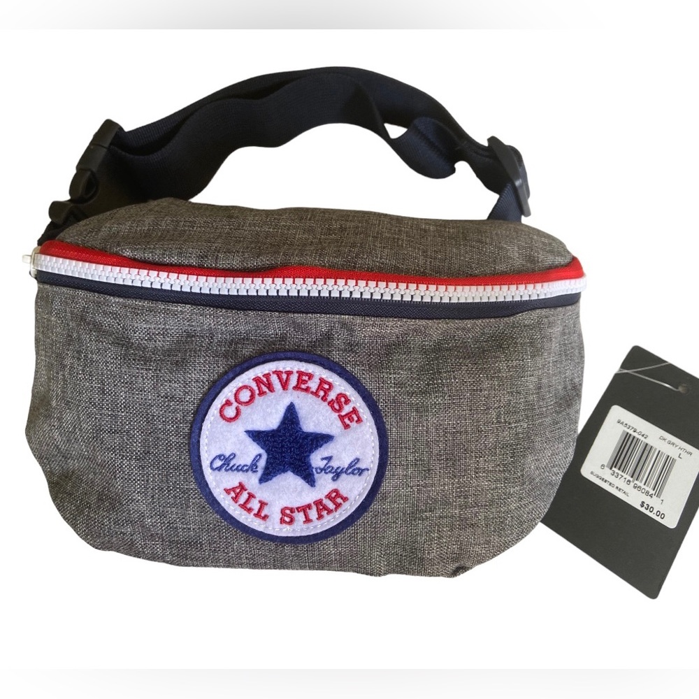 Converse ALL STAR Unisex Fanny Pack (Dark Grey/Heather) Size Large
